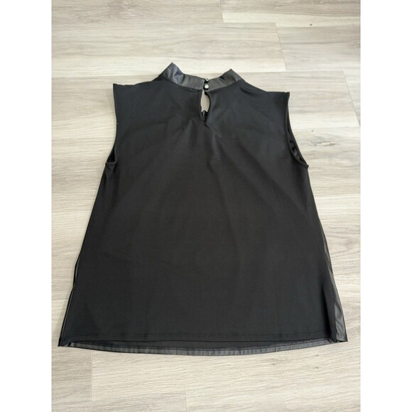 ZOE & Leelo Black Blouse with Cut Out Tie Front size 1X - Picture 2 of 6